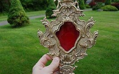 Large ornate Papal Reliquary for your relic + 17 3/4"