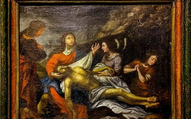 Oil painting on canvas. Late 17th century painter.
