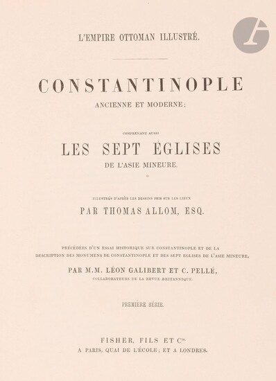 Léon Galibert, Clément Pellé, L’Empire ottoman... - Lot 68 - Ader