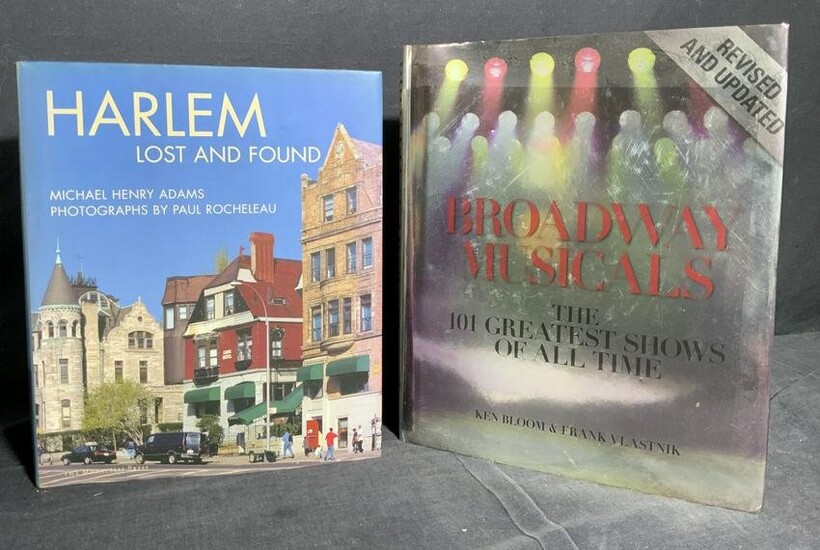 Lot 2 Coffee Table Books HARLEM & MUSICALS