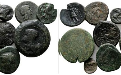 Lot of 10 Greek Æ coins, to be catalogued. Lot...