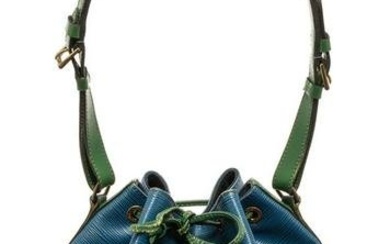 Louis Vuitton Blue & Green Epi Leather PM