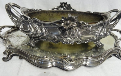 Louis XV Rocaille style planter + its tray...