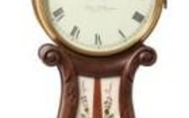 Lyre Banjo Clock in the Manner of Elmer O. Stennes
