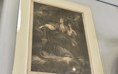 'MRS SIDDONS, TRAGIC MUSE' PRINT IN PERSPEX FRAME