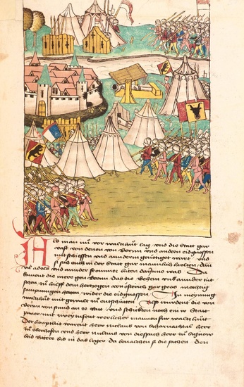[Medieval manuscripts]. Schilling von Bern, Diebold. Die Grosse...