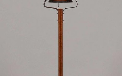 Michael Adams Gustav Stickley Designed Oak Floor Lamp