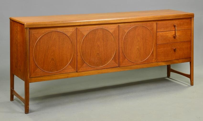 Mid Century Sideboard by Nathan - "Circles"