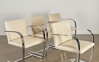 Mies Van Der Rohe, (4) "Brno" arm chairs