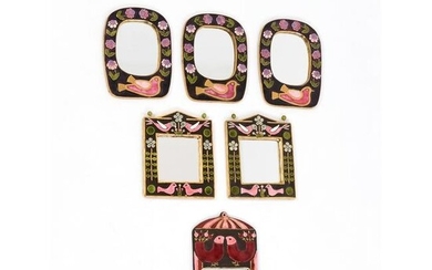 Mithé Espelt (1923-2020) Set of six mirrors with