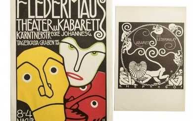 Moriz Jung; Bertold Loeffler, Poster for the Cabaret