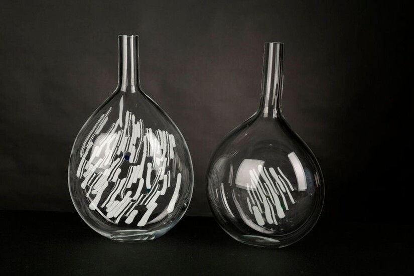 Murano. Deux vases jumeaux en verre et verre... - Lot 168 - Goxe - Belaisch - Hôtel des ventes d'Enghien