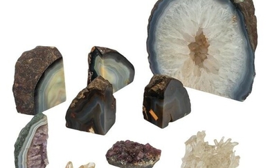 Natural Geode Amethyst Crystal Cluster Specimens