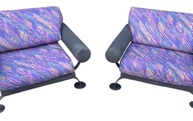 Nube Post Modern Italian Arm Chairs - Pair
