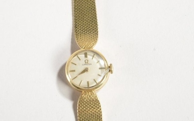 OMEGA - 18k yellow gold ladies' watch with...
