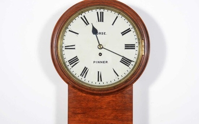 Oak Norfolk type wall clock