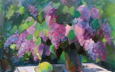 Oil painting Lilac Peter Tovpev