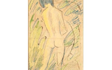 Otto Mueller, Liebau 1874 - 1930 Obernigk, Bathing woman
