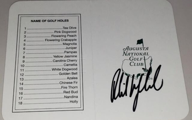 PHIL MICKELSON AUTOGRAPH