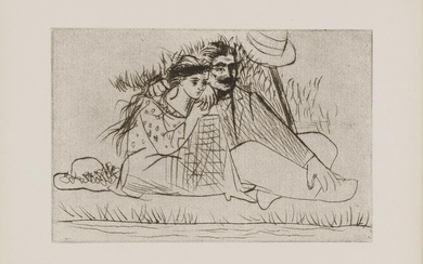 Pablo Picasso (1881-1973); Femme au Miroir; Au Bord de la Revière. Le Couple dans l'Herbe; (2)