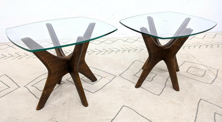 Pair ADRIAN PEARSALL Side End Tables. American Modern