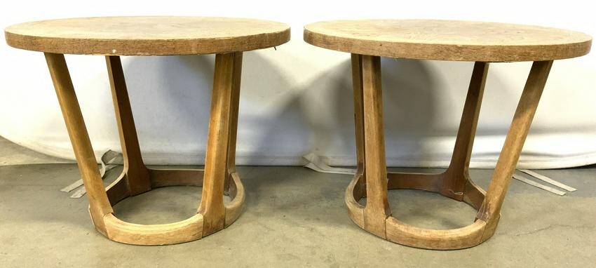 Pair LANE Furniture MCM Side Tables