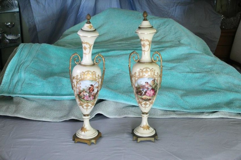 Pair of Antique French Urns