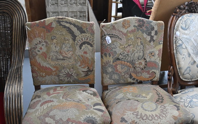 Pair of Mahogany Louis XV Style Chairs