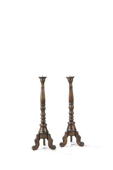 Pair of floor candlesticks 19th Century