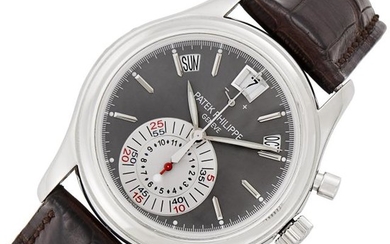Patek Philippe, Gentleman's Platinum Annual Calendar Chronograph Wristwatch, Ref. 5960P-001
