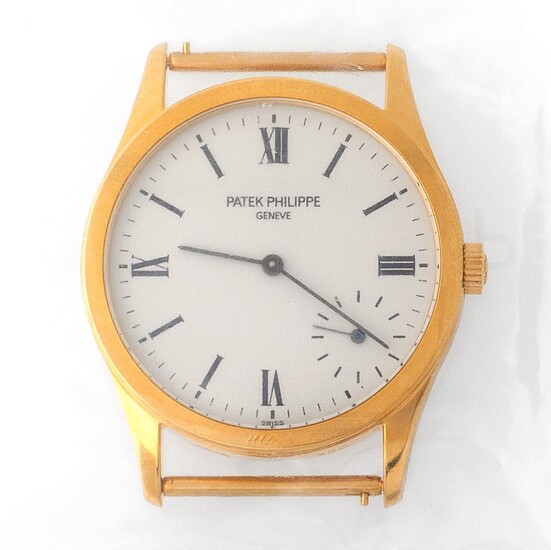 Patek Philippe. Limited Edition and Sophisticated Calatrava Wristwatch in Yellow Gold Reference 5026, With Silver Dial Made for the New Millennium and Extract from Archives