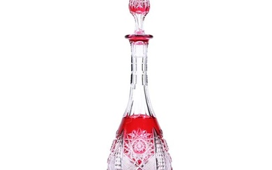 Pedestal Decanter, BPCG, Red Cut To Clear
