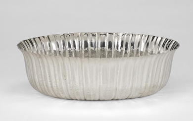 Philipp Häusler (Austria 1887–1966), a large oval silver bowl, Wiener Werkstätte, c. 1923