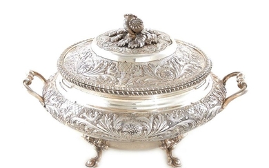 Portuguese silver tureen and cover
