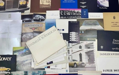 Quantity of British Vehicle Sales Brochures Offered without reserve