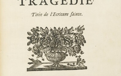 RACINE. Athalie. 1691. In-4. Maroquin de Thibaron-Joly. Edition originale.