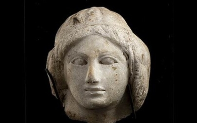 RITRATTO MARMOREO DIADEMATO II - I secolo a.C. alt. cm...