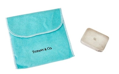 Raquel Welch | 'R' Monogrammed Tiffany & Co. Sterling Silver Pill Box