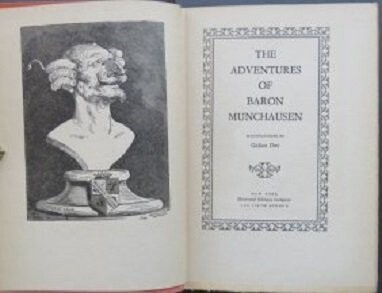 Raspe, Baron Munchhausen, Gustave Dore illustrations, 1930 Edition