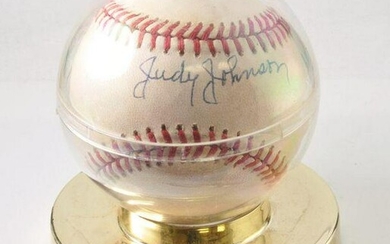 Rawlings Autographed Baseball by "Judy Johnson"