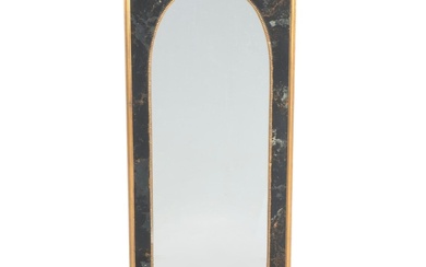 Regency Style Faux Marble and Parcel Gilt Wall Mirror, Mid to Late 20th Century
