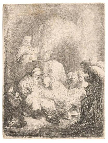 Rembrandt van Rijn THE CIRCUMCISION: SMALL PLATE