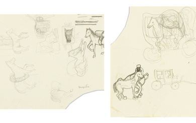 René Magritte Belgium / 1898 - 1967 Horse studies