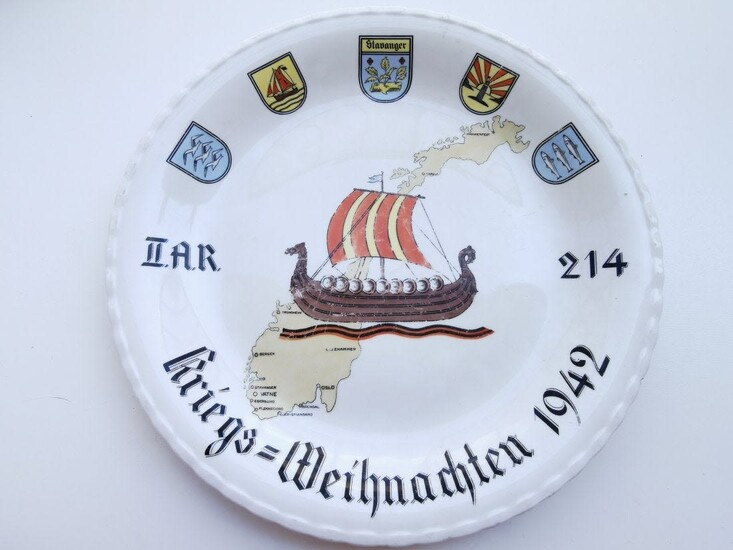 Reservistika Porcelain Plate Norway - IIAR 214