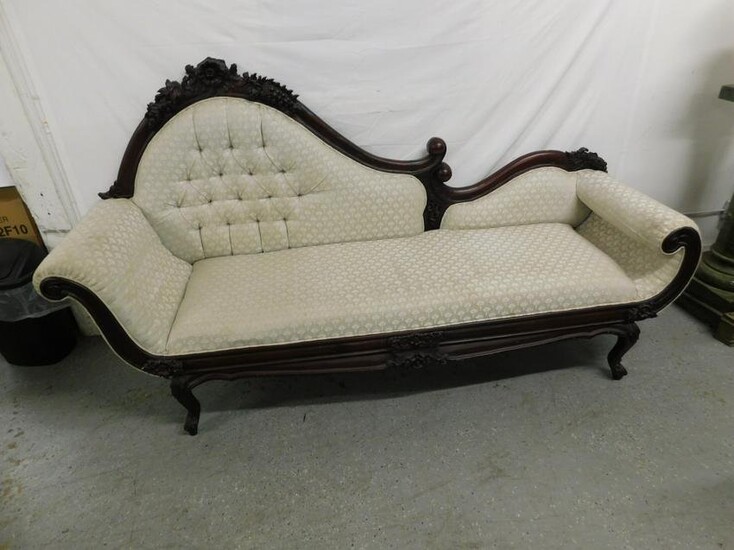Rococo Revival Style Chaise Lounge