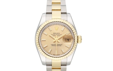 Rolex Reference 179173 Datejust | A stainless steel and yellow gold automatic wristwatch with date and bracelet, Circa 2006