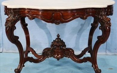 Rosewood Victorian center parlor attrib. to Galusha