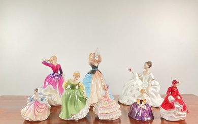 Royal Doulton: a collection of eight figures comprising "Sus...