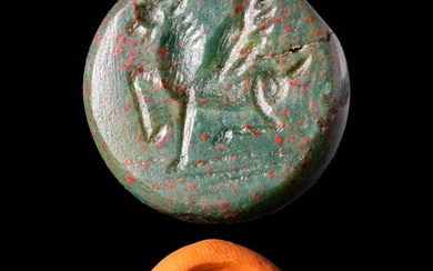 SASANIAN STAMP SEAL WITH WINGED HORSE