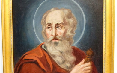 ST PETER WITH SWORD 19TH C